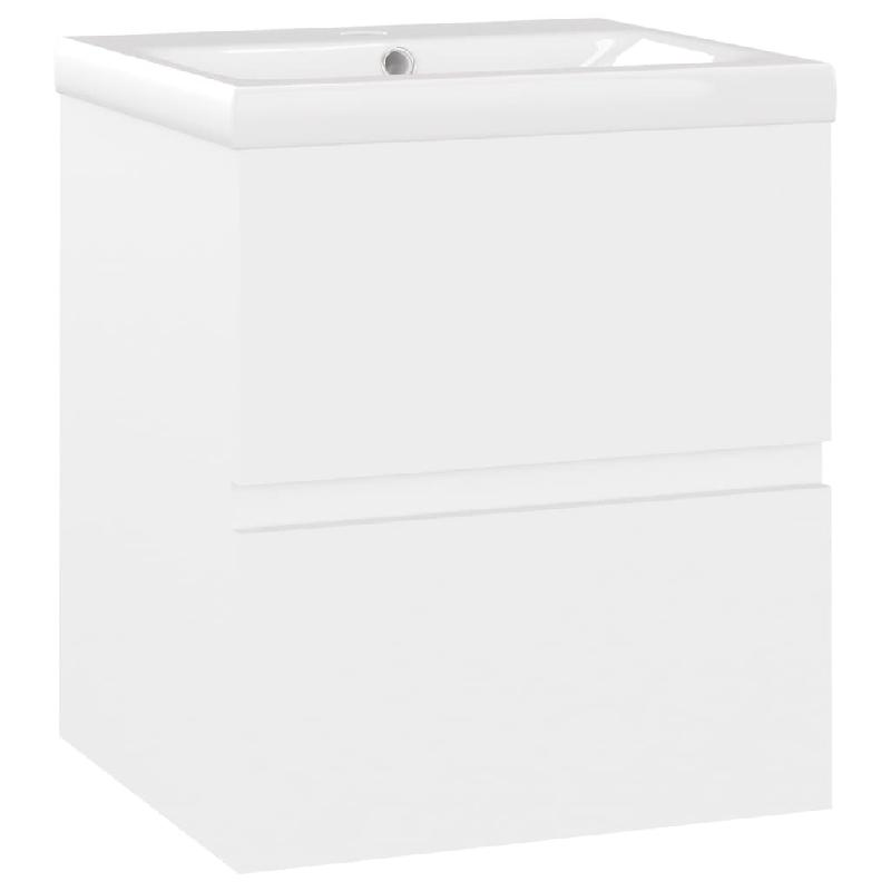 ARMOIRE D\'ÉVIER AVEC LAVABO INTÉGRÉ 41 X 38,5 X 45 CM AGGLOMÉRÉ BLANC 02_0006431_0