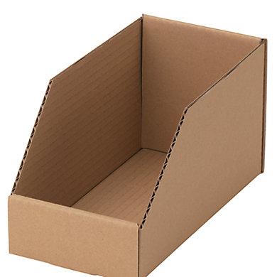 Bac à bec en carton - 300 x 100 x 110 mm - simple cannelure PC20 - Marque Cenpac_0