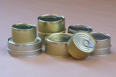 Boîtes alimentaires 2 pièces - rondes, rectangulaires et ovales en fer blanc ou aluminium - capacité de 50 à 550 ml_0
