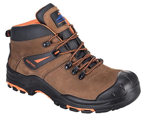 Botte de sécurité randonneur Portwest Montana Compositelite S3 marron FC17 - Taille 42 - Antistatique, étanche et semelle résistante_0