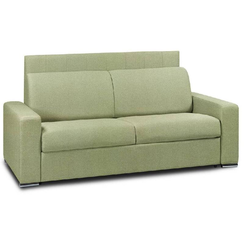 CANAPÉ LIT CANAPEXPRESS  LATTES MATELAS MÉMORY  22CM TÊTE DE LIT INTÉGRÉE  VELOURS  VERT_0