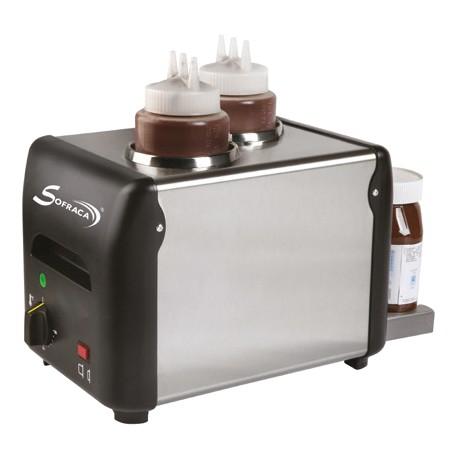 Chauffe-chocolat/sauce professionnel monophasé à poser 2x 1 litre - 202_0