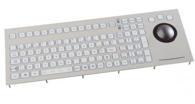 Clavier industriel encastrable 105 touches - Trackball 50mm - IP67 - PS/2 - QWERTY Norvégien - Réf : KSTL105F47PS2_0