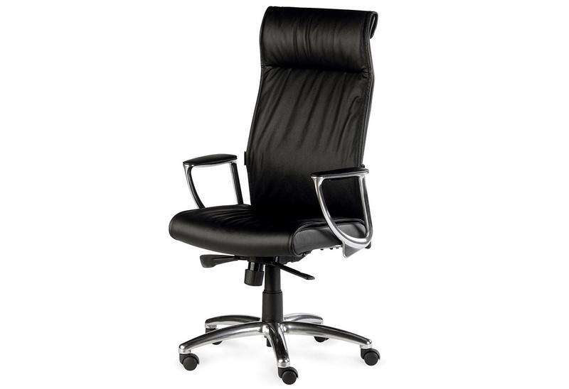Fauteuil de direction en cuir véritable Stanley_0