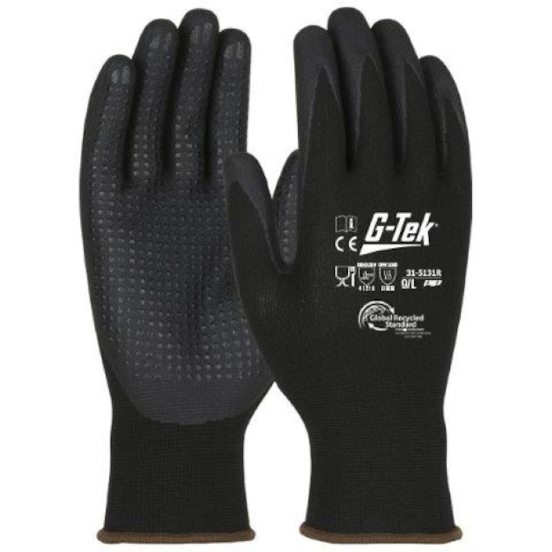 Gants de travail g-tek® 3rx™ t 10 recyclé avec enduit en mousse nitrile + picots - pip france - 31-5131r-10 - 857231_0
