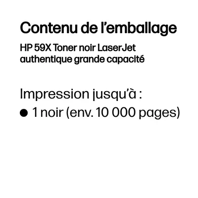 HP 59X Toner noir LaserJet authentique grande capacité_0