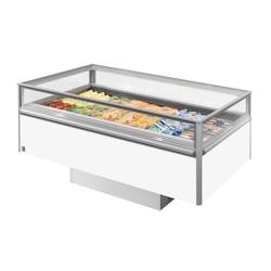 Iarp Bac libre service positif SVABA.3 200 P, 2000 x 1000 x 925 mm, ventilé, blanc, rideau de nuit - blanc I9K00108_0