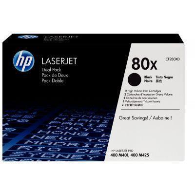 Lot de 2 cartouches laser HP CF280XD - Noir haute capacité - Fabricant HP_0