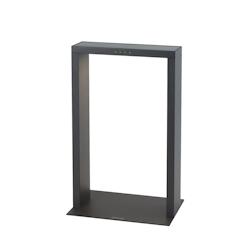 Lumisky Borne solaire noire en aluminium LED puissant blanc chaud AXIS MINI H40cm - noir 3666162010669_0
