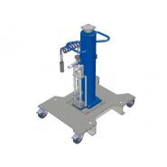 Mgh-zb 14.5/75 - vérin de fosse MAHA - griffe standard 120x120 mm - contrôle pneumatique et châssis avec roues pivotantes_0