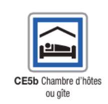 Panneau de signalisation d'indication CE5b - formats de 350 mm à 1500 mm_0