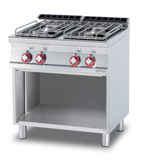 Plan de cuisson 4 feux vifs 700 mm - lotus_0