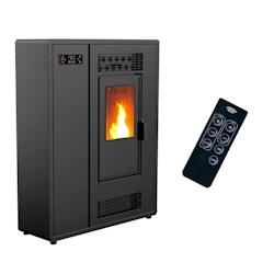 Poêle à granulés Air Slim Astral 12,2 kW Noir Sannover - Astral12Noir_0