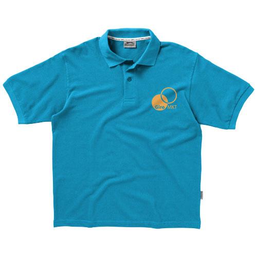 Polo manches courtes pour homme Forehand 33S01515 - maille piquée 100% coton peigné 200-220 g/m²_0