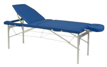 Table de massage pliante en aluminium - modèle standard C-3416M61 - réglable en hauteur avec dossier relevable_0