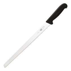 VICTORINOX couteau à saumon - Lame alvéolée 30,5 cm MC664 - noir inox V-5.46 23.30_0