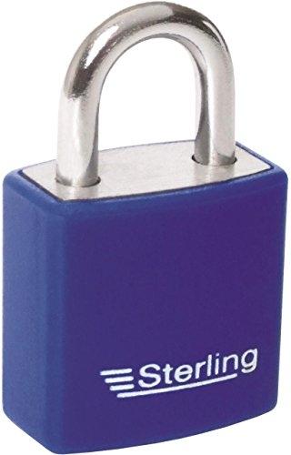 STERLING APL022P - Cadenas en aluminium 20 mm avec anse en acier chromé et garantie 10 ans_0