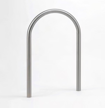 Arceau vélos Toscane - mobilier inox personnalisable - 1200mm de hauteur - fixation par scellement ou platine_0