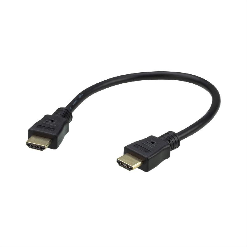 Câble HDMI True 4K haute vitesse avec Ethernet, noir, 0,3 m_0