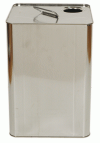 Bidons rectangulaires - soudé - poignée plastique - vernis ou nu_0