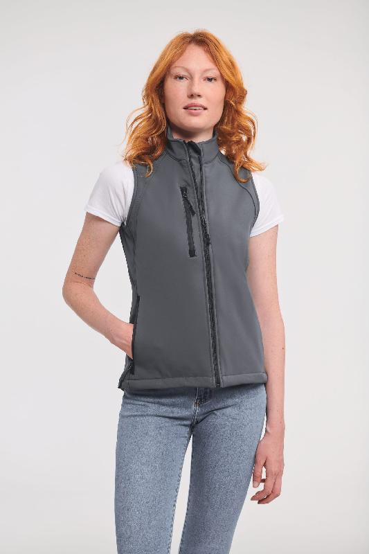 Bodywarmer softshell femme - Réf: RU141F - Tissu respirant 3 couches, imperméable 5000mm - Marque: Russell_0