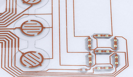 Claviers à membrane avec pistes conductrices en cuivre_0