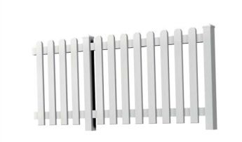 Clôtures PVC - GYT - barreaux vissés 62 x 18 mm avec embouts ronds_0