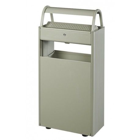 DMC56445 - Corbeille avec cendrier - DMC - Serrure à clé triangulaire - 50L ou 100L - 7 coloris disponibles_0