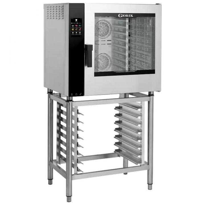 Four mixte réversible 7 niveaux GN 1/1 et 600 x 400 mm, vapeur par injection, ferrage à droite + lavage intégré_0