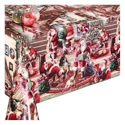 Nappe de Noël Gretel Rouge en toile cirée – 140 x 250 cm – Livraison roulée sur tube - rouge plastique polypropylène 3452968059045_0