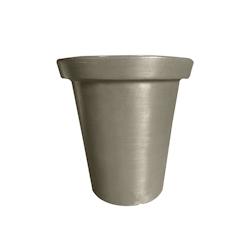 PLAST'UP ROTOMOULAGE Pot de fleurs rond xxl delight 760l - TAUPE - marron 0669014882332_0