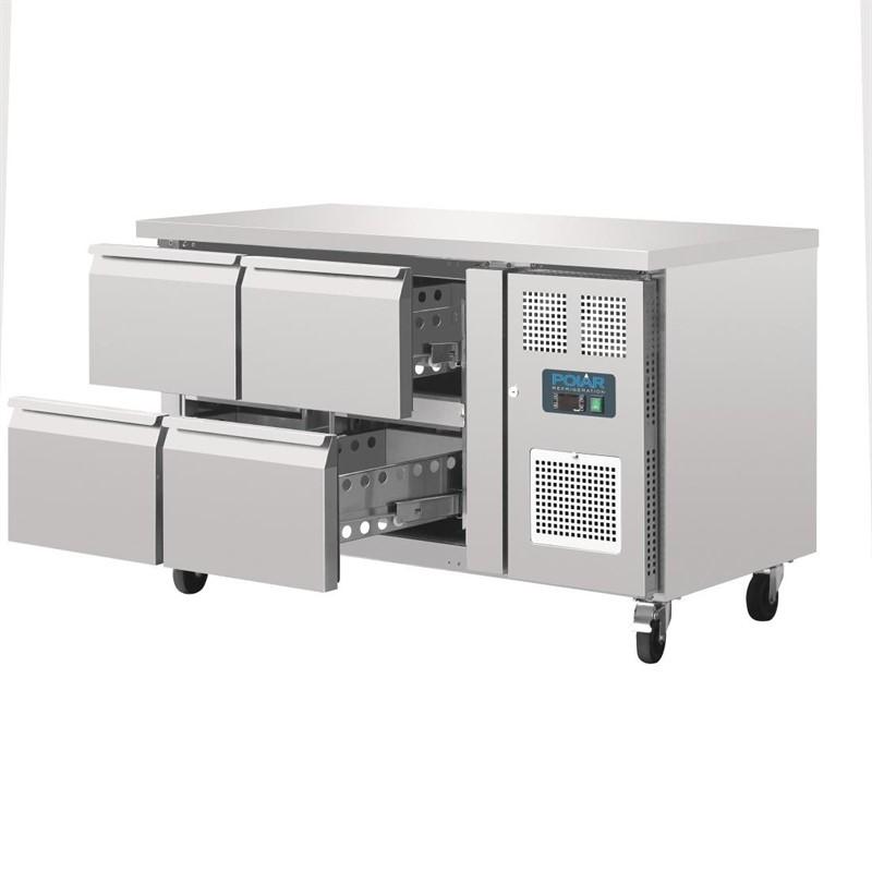Polar - table réfrigérée ventilée 4 tiroirs_0