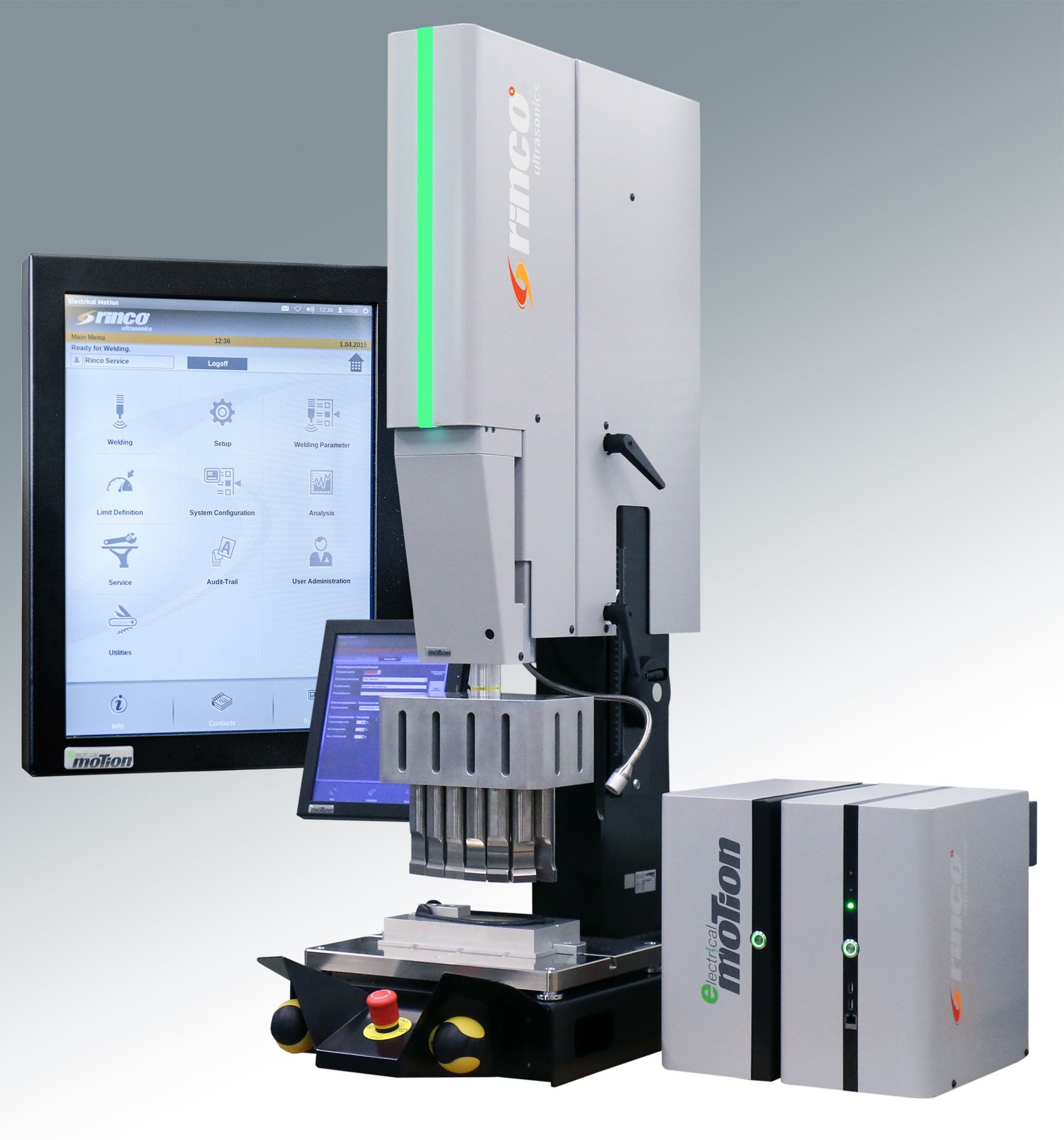 Presse de soudage ultrasons - Servo Electrical Motion - 20 KHz - Certification ISO6, ISO13485 et ISO9001_0