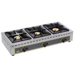 Roller Grill Réchaud gaz 3 feux (7+7+7 Kw) GST 21 Roller Grill - inox GST 21_0
