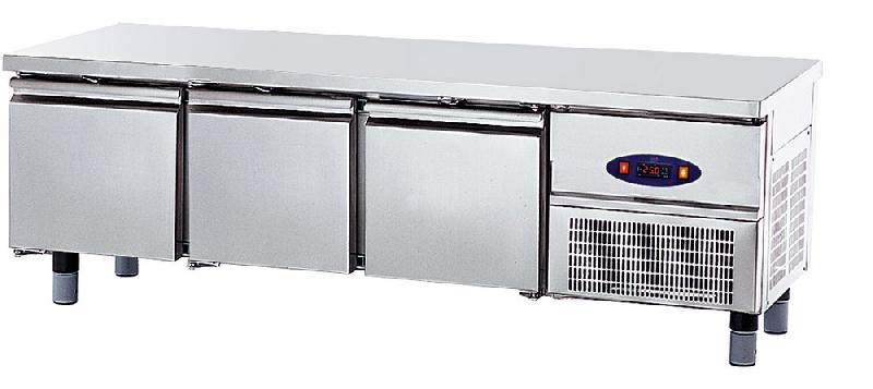 Soubassement réfrigéré avec 3 tiroirs 1/1 pour appareils de cuisson, l=1800 mm - HCE2005/F_0