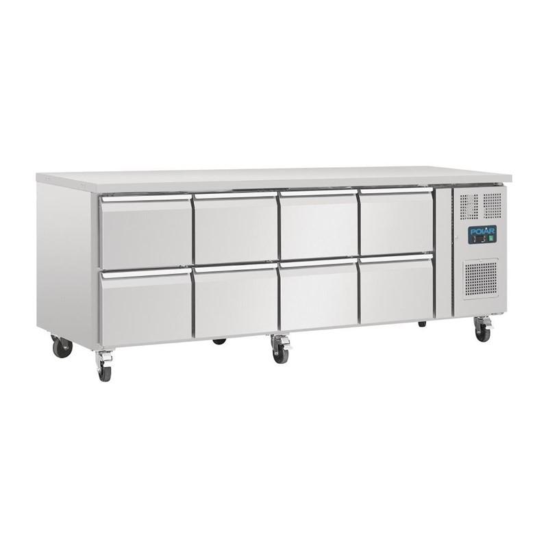 Table réfrigérée gn 1/1 ventilée 8 tiroirs POLAR série u - DA549_0
