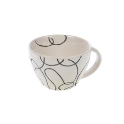 Tasse à thé Charlie -  Blanc Rond Grès Amadeus 12.3x10.5 cm - blanc Grès 3520071938004_0