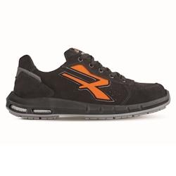 U-Power - Baskets de sécurité basses anti fatigue légères ORION PLUS - Environnements secs - S1P SRC ESD Noir / Orange Taille 38 - 38 noir matièr_0