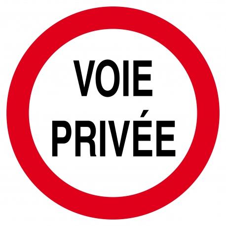 Voie privee circulation interdite d.420mm TALIAPLAST | 623265_0