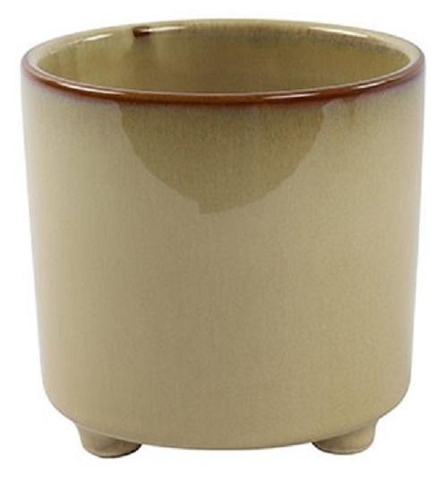 Countryfield Romana - Pot de fleurs en céramique crème - Dimensions 12,2 x 12,5 cm_0