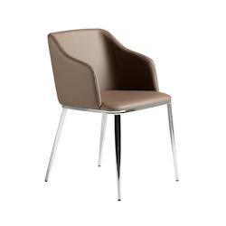 AC ANGEL CERDA Angel Cerdá Chaise en similicuir marron 4022C 51 x 56 x 79 - marron fourrure 8435631001195_0