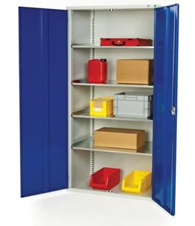 Armoire d'atelier à tablette - réf 169 11 602.11v - 4 tablettes - H 2000 mm x L 1000 mm x P 350 mm_0