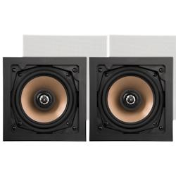 Artsound Happi, haut-parleurs muraux à 2 voies, carrés, 5,25 pouces, 10-100W, blanc (2pcs) - ART-HPSQ525_0