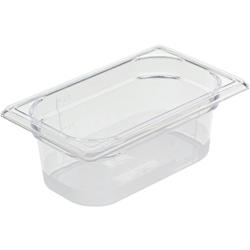 Bourgeat Bac gastronorme Copolyester Cristal+ plein sans anse GN 1/9 profondeur 100 mm - transparent plastique 757110_0