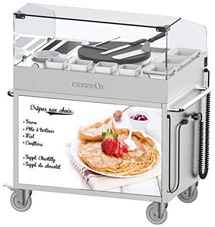 Chariot avec crêpière 40 encastrée, 230v, 2700w et 14w_0