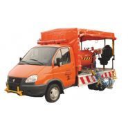 Chmel 11А - machine de marquage routier - Stim - 2660 kg avec chargement, peinture sans air et haute précision_0