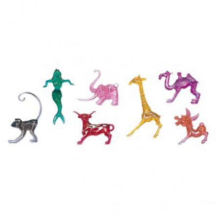 DÉCORATION À COCKTAIL COLORÉE EN PLASTIQUE ZOO - LOT DE 250 - AZ BOUTIQUE - PIQUE APÉRITIF