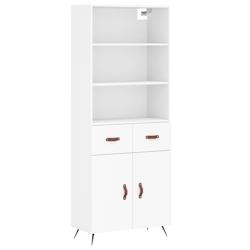 Helloshop26 - Buffet bahut commode armoire meuble de rangement organisateur cuisine salle de séjour salon haut 69,5 x 34 x 180 cm 02_0032608 - 300021_0