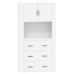 Helloshop26 - Buffet bahut commode armoire meuble de rangement organisateur cuisine salle de séjour salon haut bois d'ingénierie 02_0032779 - 300021_0