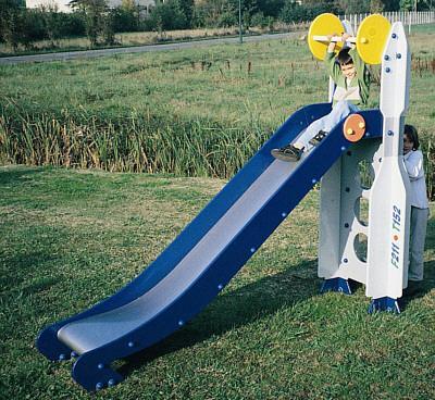 La fusée toboggan - De 1 à 6 ans - inox_0